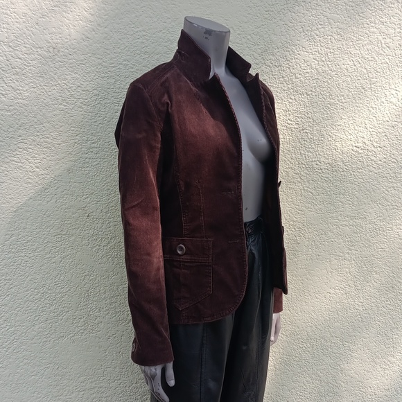 H&M (Hennes & Mauritz) LADIES 98% COTTON LUX COURDUROY (2) BUTTON JACKET - Picture 5 of 17